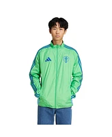 Adidas Men's Rave Green/Blue Seattle Sounders Fc 2025 Anthem Reversible Full-Zip Jacket