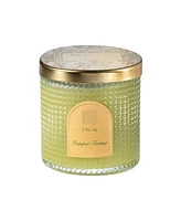 Aromatique Grapefruit Fandango Textured Glass Candle with Lid, 6 oz.