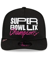 New Era Men's Black Philadelphia Eagles Super Bowl Lix Champions Parade A-Frame 9FIFTY Snapback Hat