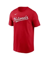 Nike Men's Dylan Crews Red Washington Nationals Fuse Name Number T-Shirt