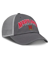 Fanatics Men's Charcoal Maryland Terrapins Ionic Trucker Adjustable Hat