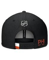 Fanatics Men's Black Philadelphia Flyers Authentic Pro Prime Snapback Hat