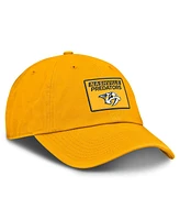 Fanatics Men's Gold Nashville Predators Authentic Pro Prime Adjustable Hat