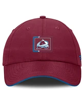 Fanatics Men's Burgundy/Blue Colorado Avalanche Authentic Pro Ripstop Adjustable Hat