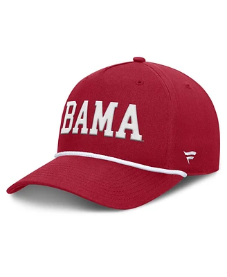 Fanatics Men's Crimson Alabama Crimson Tide Foul Ball Rope Adjustable Hat