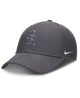 Nike Men's Gray Colorado Rockies Club Performance Adjustable Hat