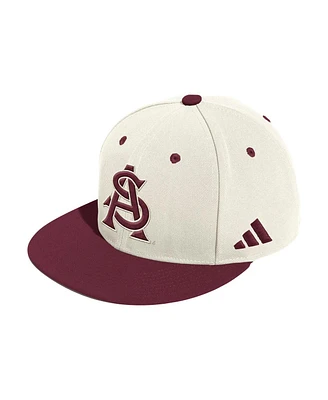 Adidas Men's Cream Arizona State Sun Devils On-Field Fitted Baseball Hat