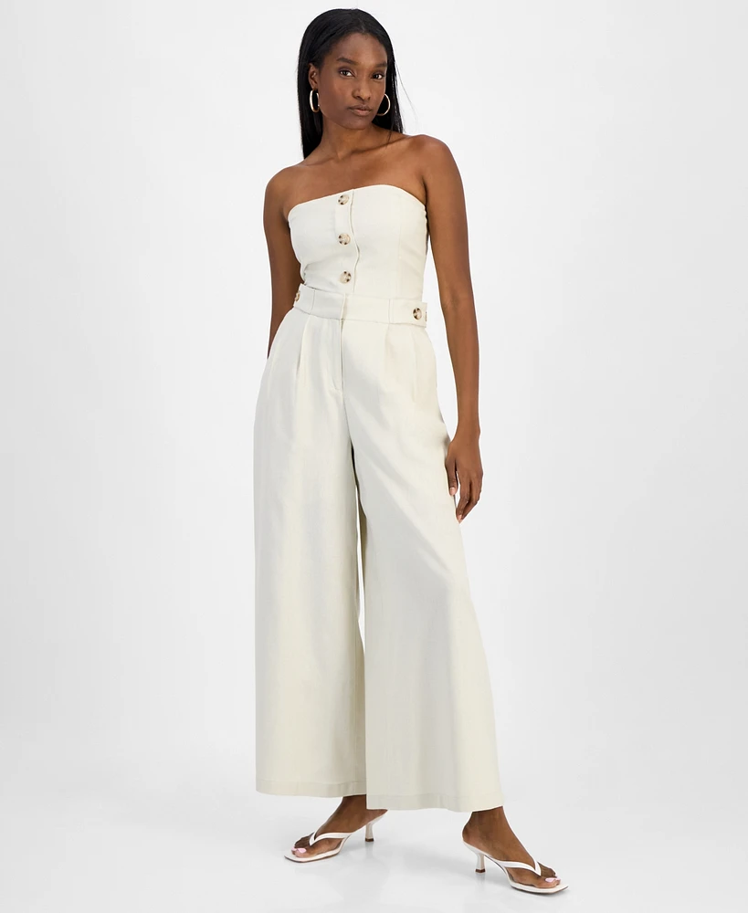 Bar Iii Women's Wide-Leg High-Rise Pants, Exclusively at Macy's