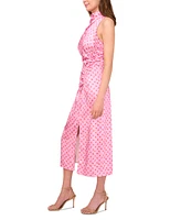 Parker Women's The Ayla Ruched Mock-Neck Midi Dress