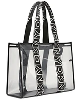 Dkny Arena Large See Through Tote Bag with Pouch