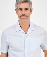 Michael Kors Men's Relaxed-Fit Dobby Stripe Shirt