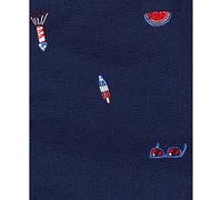 Carter's Baby Boys 4th of July Button-Down Romper