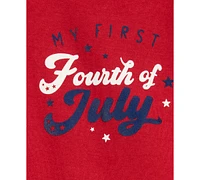 Carter's Baby My First Fourth of July Graphic Cotton Bodysuit