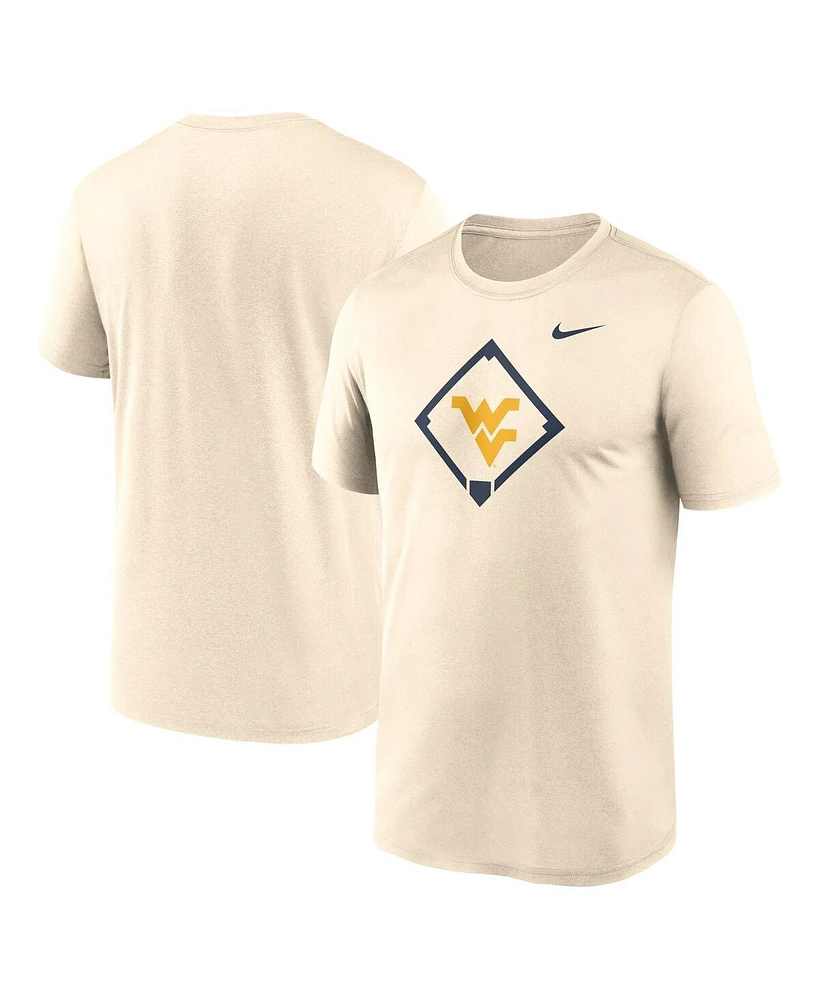 Nike Men's Cream West Virginia Mountaineers Legend Baseball Icon Performance T-Shirt