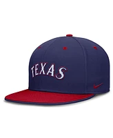 Nike Men's Blue/Red Texas Rangers True Primetime Two-Tone Performance Fitted Hat