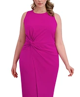 Siena Plus Side-Knot Midi Dress