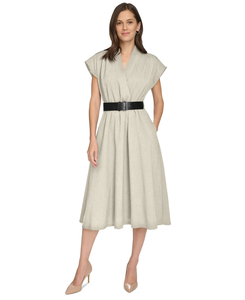 Calvin Klein Women's A-Line Midi Dress