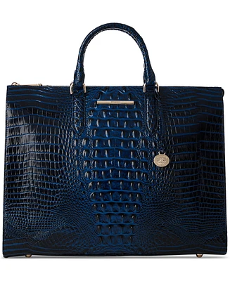 Brahmin Large Leather Business Tote