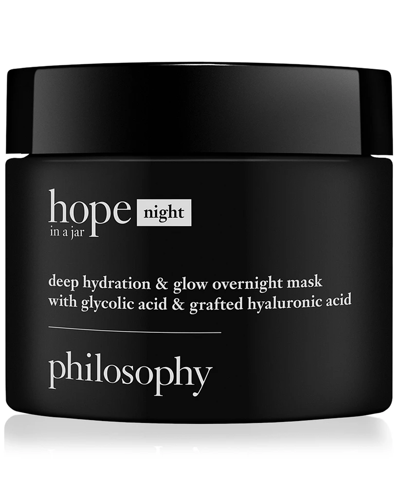 philosophy Hope In A Jar Deep Hydration & Glow Overnight Mask, 2 oz.