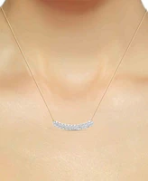 Forever Grown Diamonds Lab Diamond Cluster 18" Necklace (2 ct. t.w.) Sterling Silver or 14k Gold-Plated