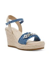 Anne Klein Women's Wilton Embellished Espadrille Wedge Sandals
