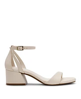 Anne Klein Women's Mia Ankle Strap Block Heel Dress Sandals