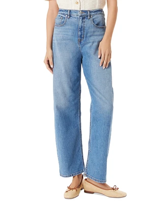 Sam Edelman Women's High-Rise Barrel-Leg Jeans