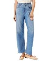 Sam Edelman Women's High-Rise Barrel-Leg Jeans