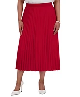 Kasper Women's Pleated Midi Skirt, Regular & Plus Sizes