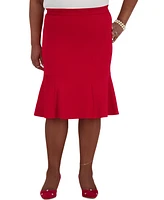 Kasper Women's Flared-Hem Skirt, Regular & Plus Sizes