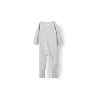 Cotton On Baby Boys The Billie Long Sleeve Rib Romper