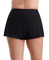 Shapesolver Sport By Mimi Flamingo Women's Vee Band Flare Swim Short