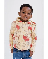 Winnie the Pooh Baby Boys Disney Minnie Mouse Mickey Cozy Sherpa Zip Up Cosplay Hoodie