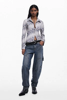 Desigual Women's Snake fluid shirt