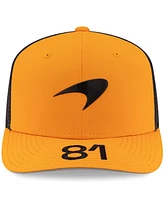 New Era Men's Oscar Piastri Orange/Anthracite McLaren F1 Team 2025 Replica 9SEVENTY Stretch-Snap Trucker Hat