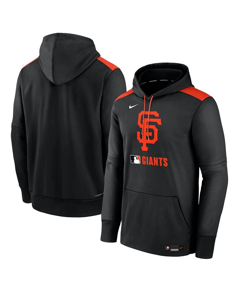 Nike Men's Black San Francisco Giants Authentic Collection Performance Pullover Hoodie