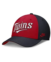 Nike Men's Navy/Red Minnesota Twins Rise Swoosh Performance Flex Hat