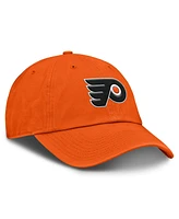 Fanatics Men's Orange Philadelphia Flyers Core Primary Logo Adjustable Hat