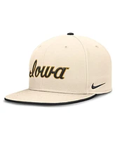 Nike Men's Natural Iowa Hawkeyes Primetime True Performance Fitted Hat