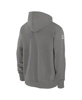 Nike Men's Pewter New England Patriots Player Full-Zip Performance Hoodie