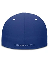 Nike Men's Royal/White Kansas City Royals True Primetime Two-Tone Performance Fitted Hat