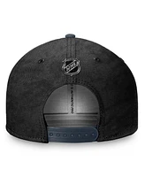 Fanatics Men's Black/Charcoal Vegas Golden Knights Authentic Pro Rink Snapback Hat