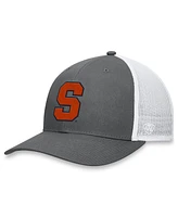 Top of the World Men's Gray/White Syracuse Orange Victory Baseline Trucker Adjustable Hat