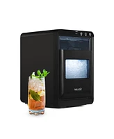 Newair Nugget Ice Maker Countertop, 44 lbs in 24 hours Ice Machine Nugget, Self Cleaning Ice Maker in Black Stainless Steel, Perfect for Home Bar, Kit