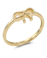 Devata Bow Ring in 14K Gold, Size approx. grams