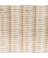 Charleston Rattan Pedestal Sculpture Short