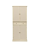 Mondawe 4 Door Cabinet with 1 Drawer, with 4 Adjustable Inner Shelves, Storage Cabinet