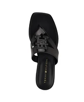 Tommy Hilfiger Women's Tremmy Cutout Logo Flat Thong Sandals