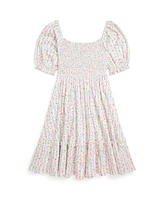 Polo Ralph Lauren Big Girls Floral Smocked Jersey Dress