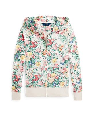 Polo Ralph Lauren Big Girls Floral Loopback Fleece Full-Zip Hoodie